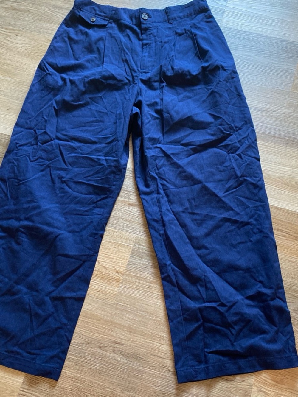 a new day Men's Navy Chinos - Straight Leg Trousers